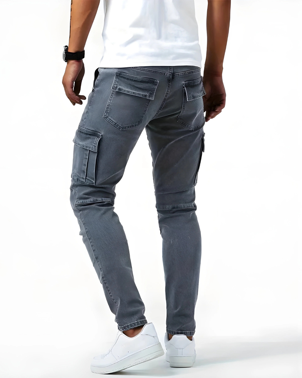 Men's Skinny Cargo Jeans | Slim Fit