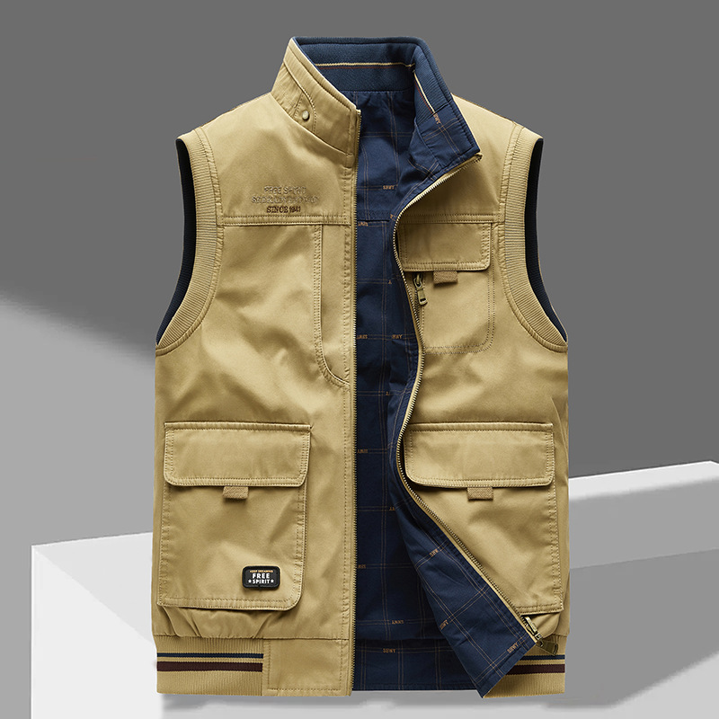 Men's Multi Pocket Utility Gilet | Zip Up