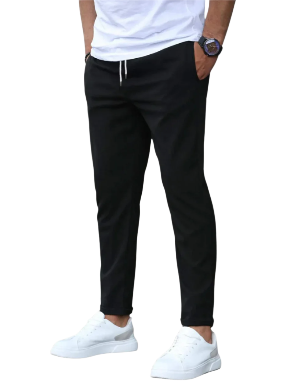 Men's Work Chino Trousers | Drawstring Waist
