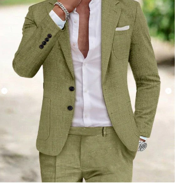 Men's Notch Lapel Suit | Two Piece
