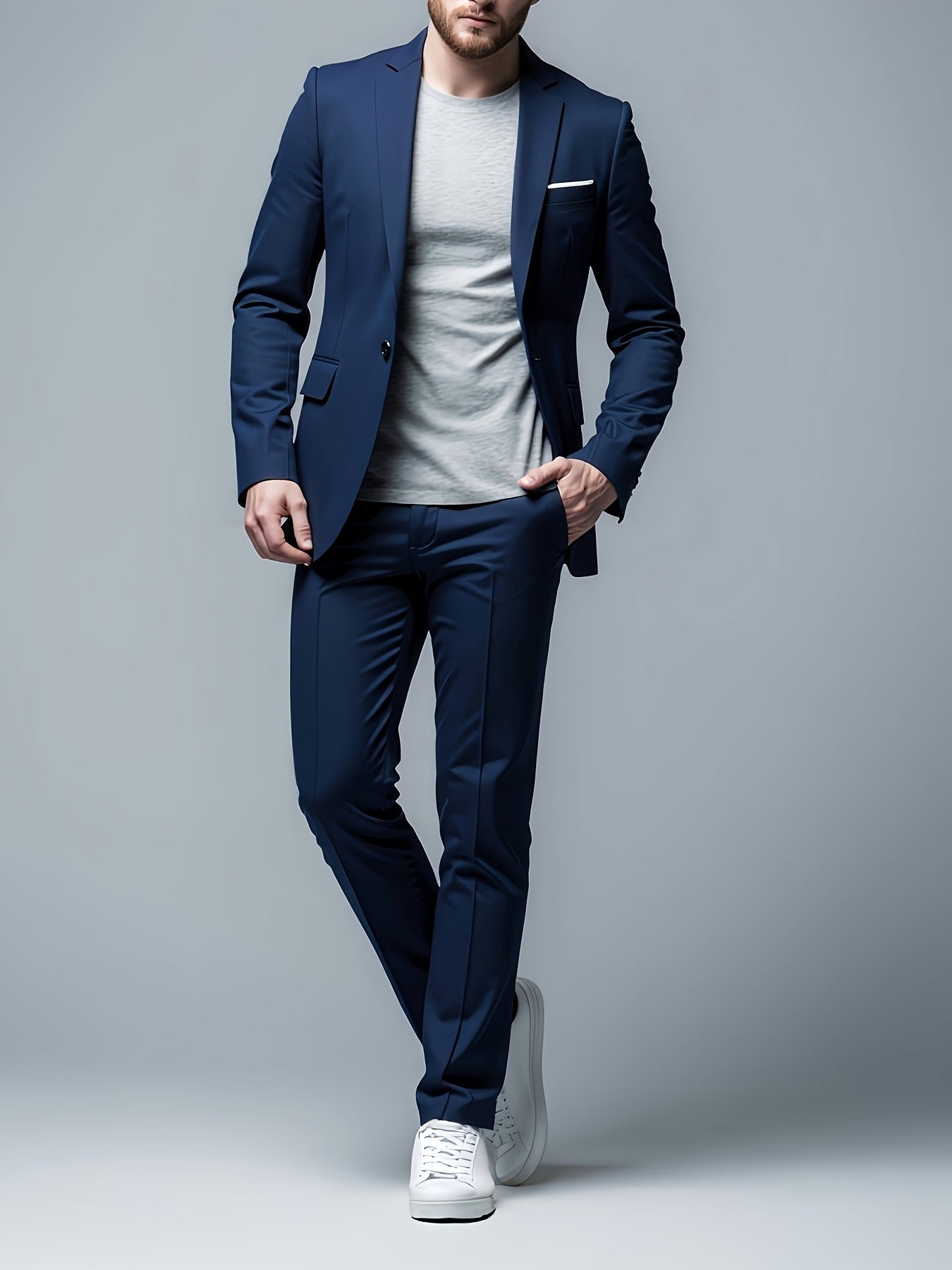 Men's Slim Fit Tailored Suit | Notch Lapel