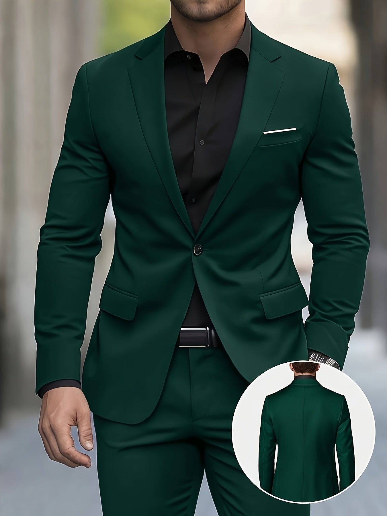 Men's Slim Fit Single Breasted Suit | Notch Lapel