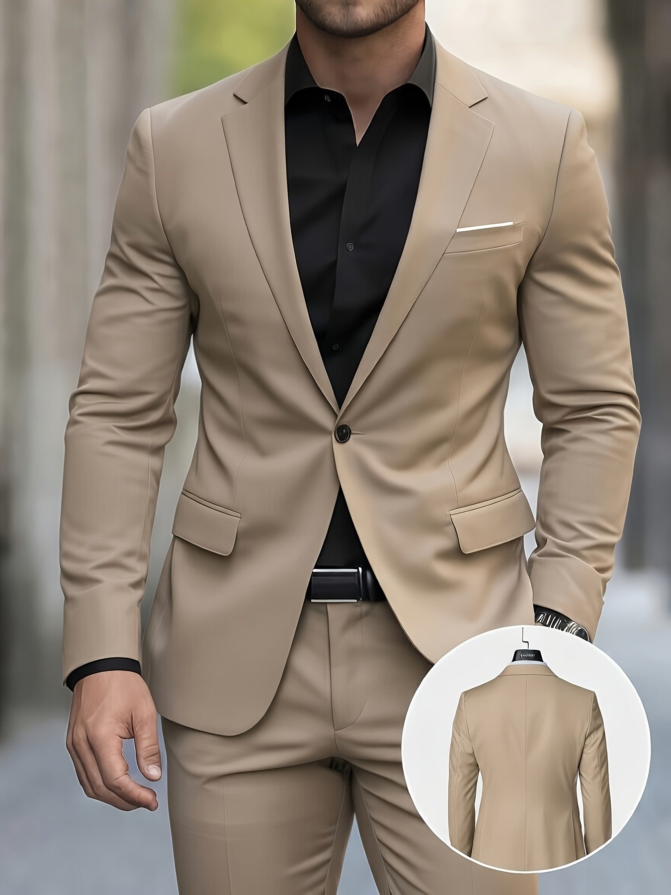 Men's Slim Fit Single Breasted Suit | Notch Lapel