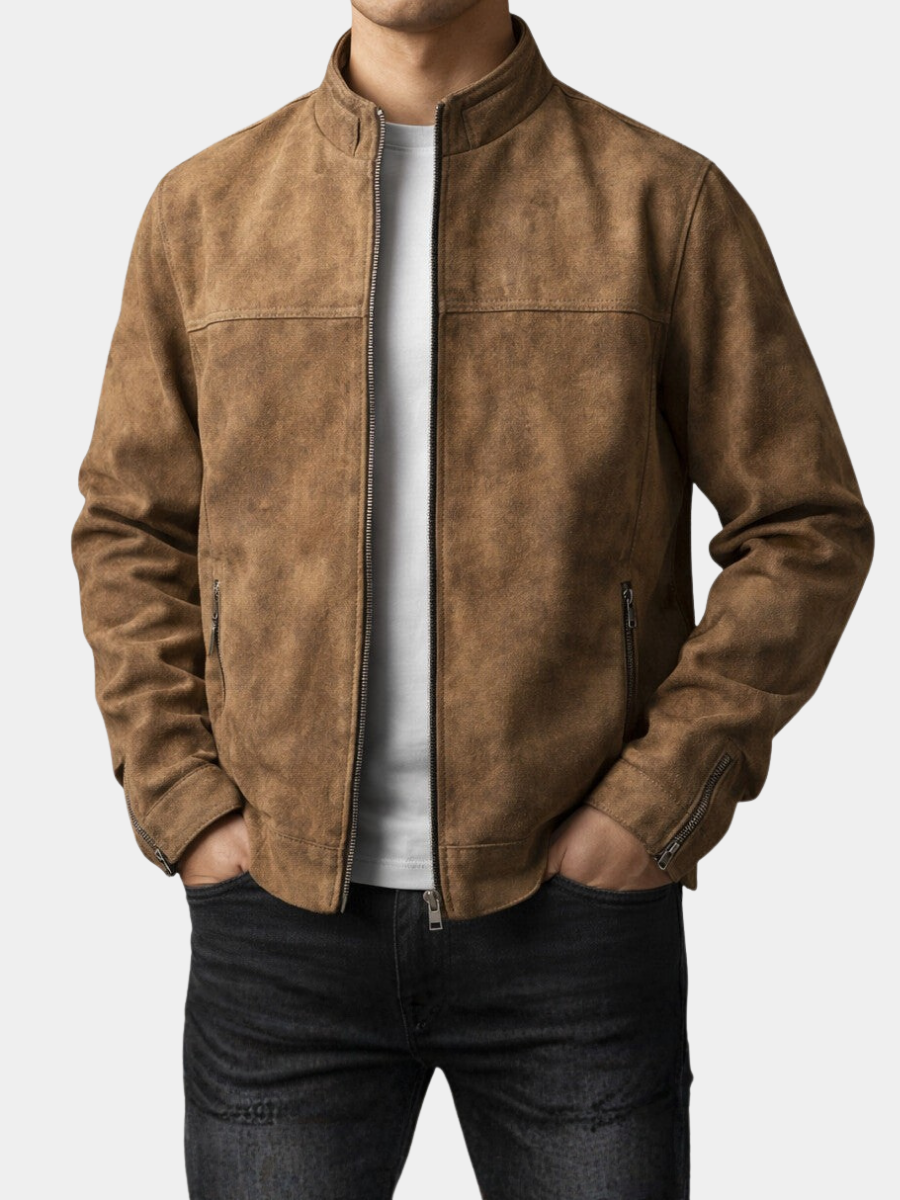 Men's Funnel Neck Jacket | Zip Up