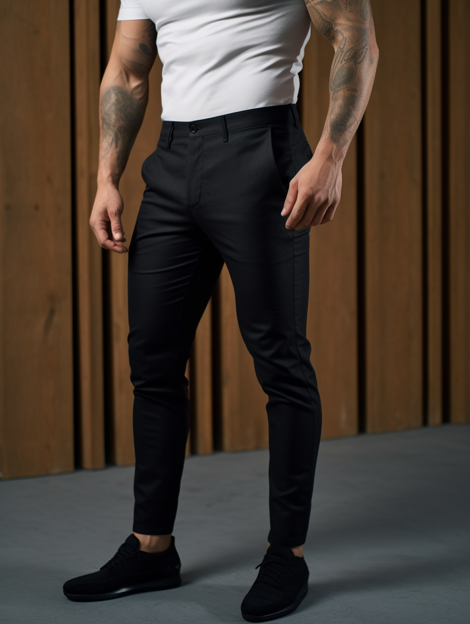 Men's Slim Tapered Chino Trousers | Slim Fit