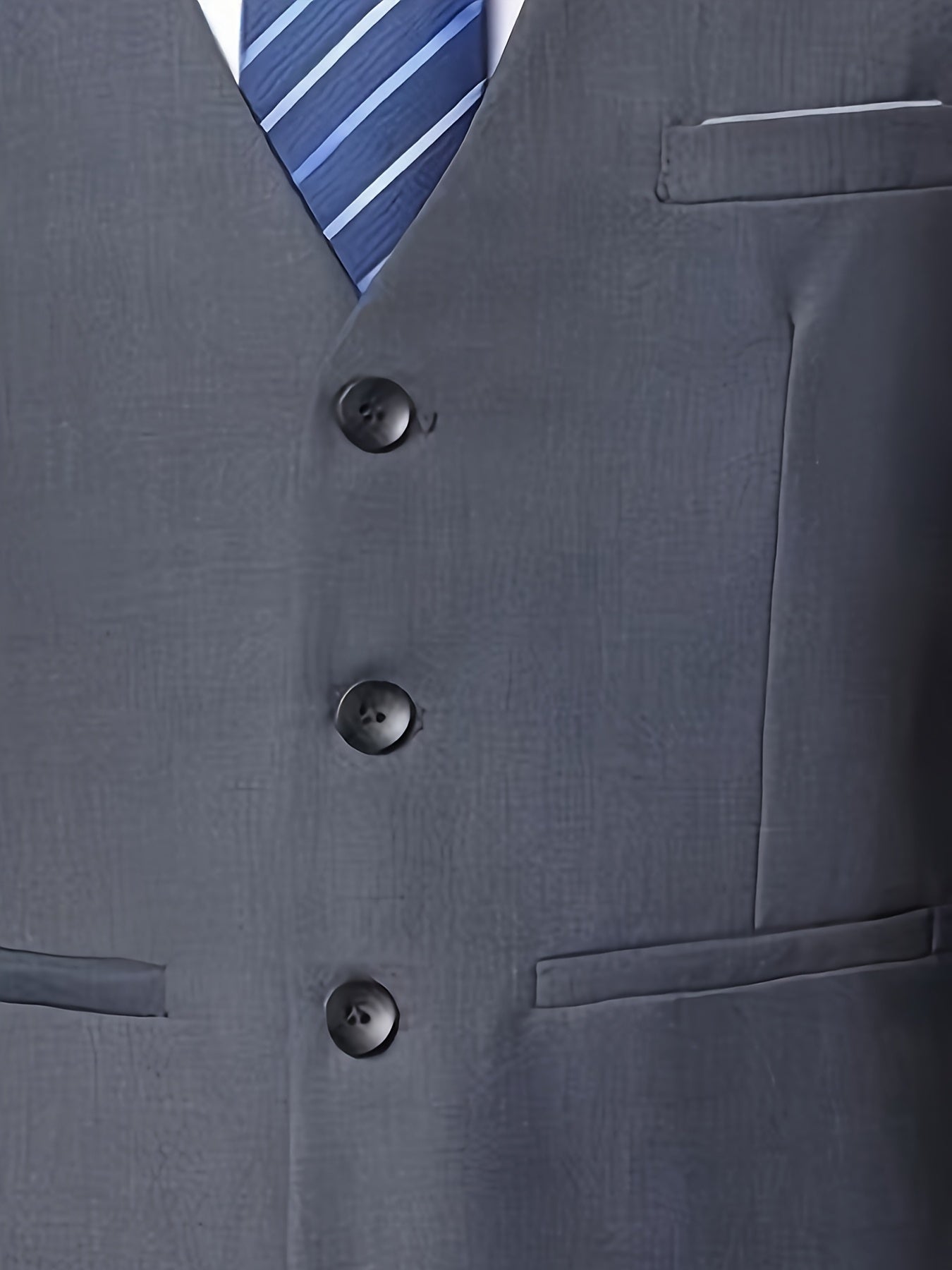 Men's V-Neck Waistcoat Suit | Single Breasted