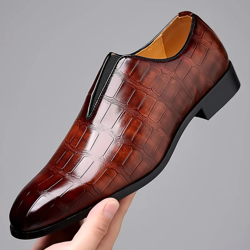 Men's Croc Slip On Loafers | Pointed Toe