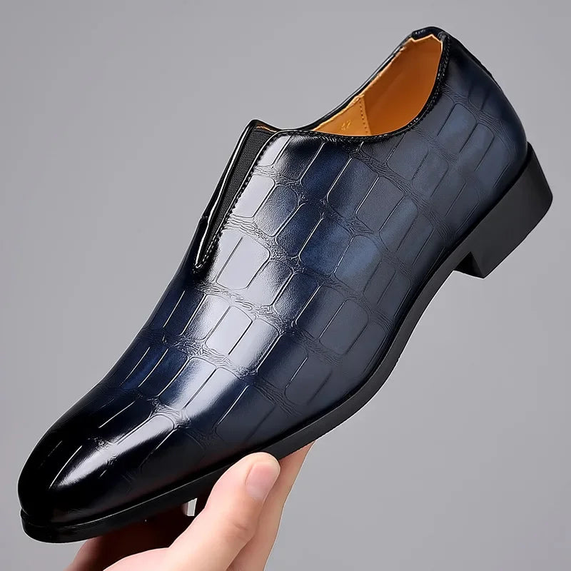 Men's Croc Slip On Loafers | Pointed Toe