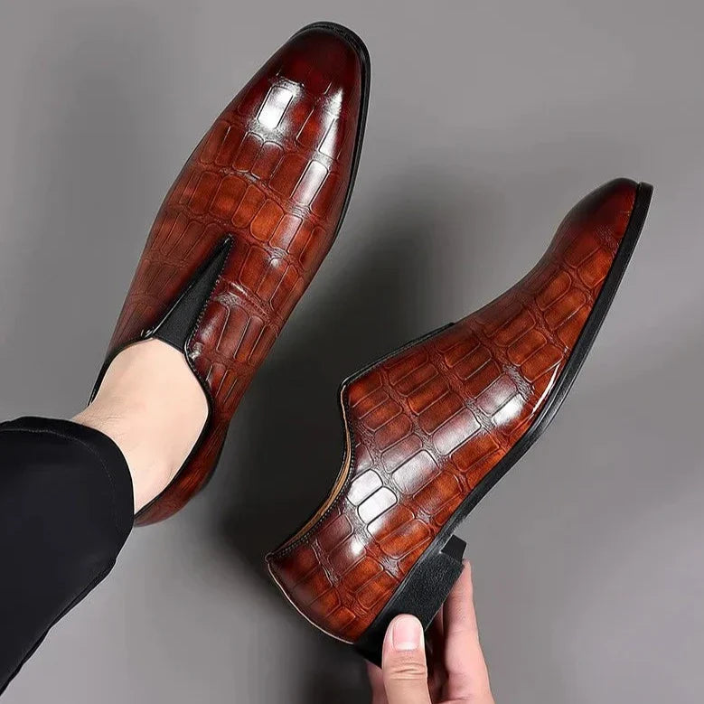 Men's Croc Slip On Loafers | Pointed Toe