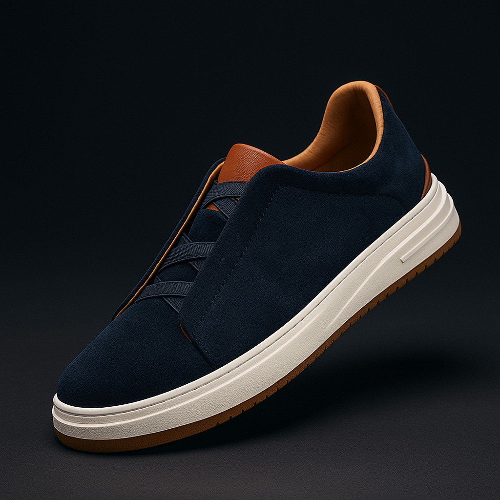 Men's Suede-Look Trainers | Slip On