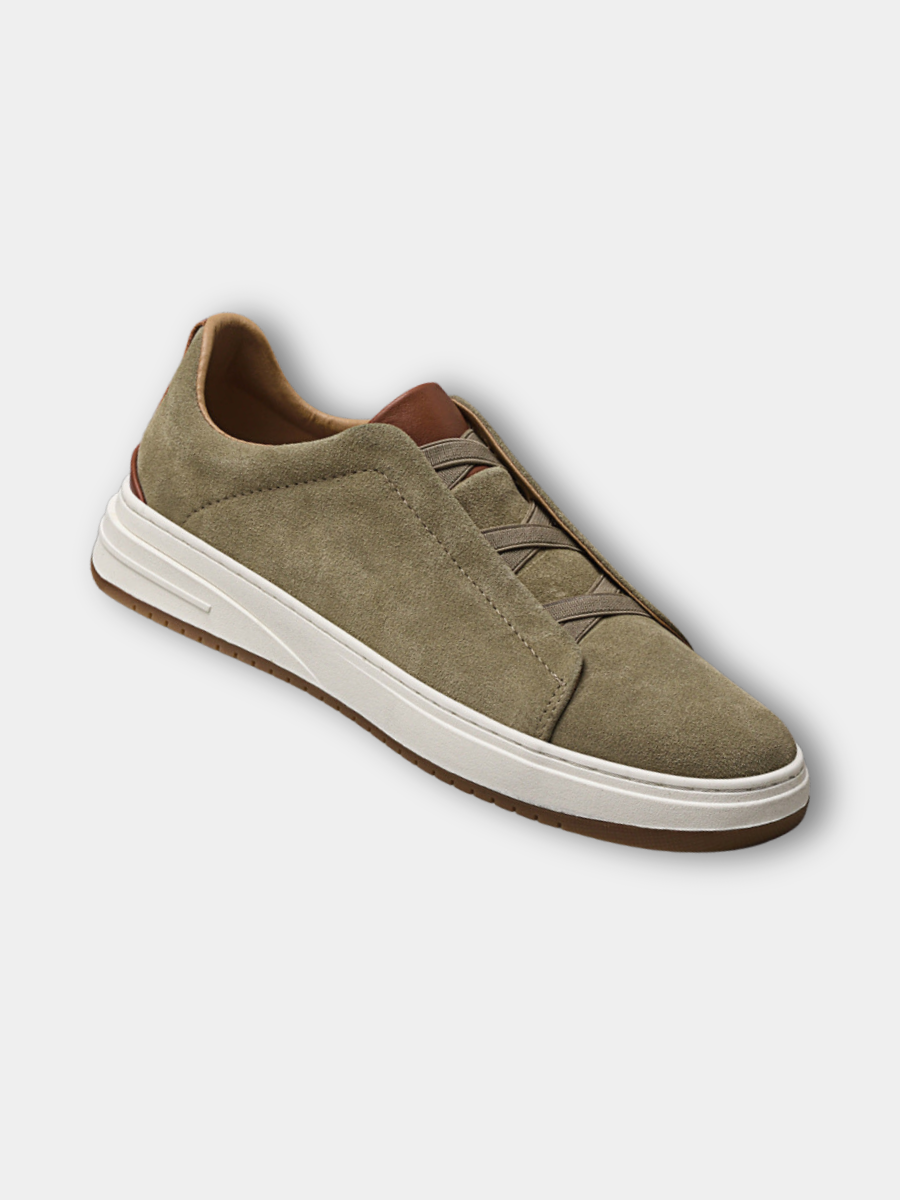 Men's Suede-Look Trainers | Slip On