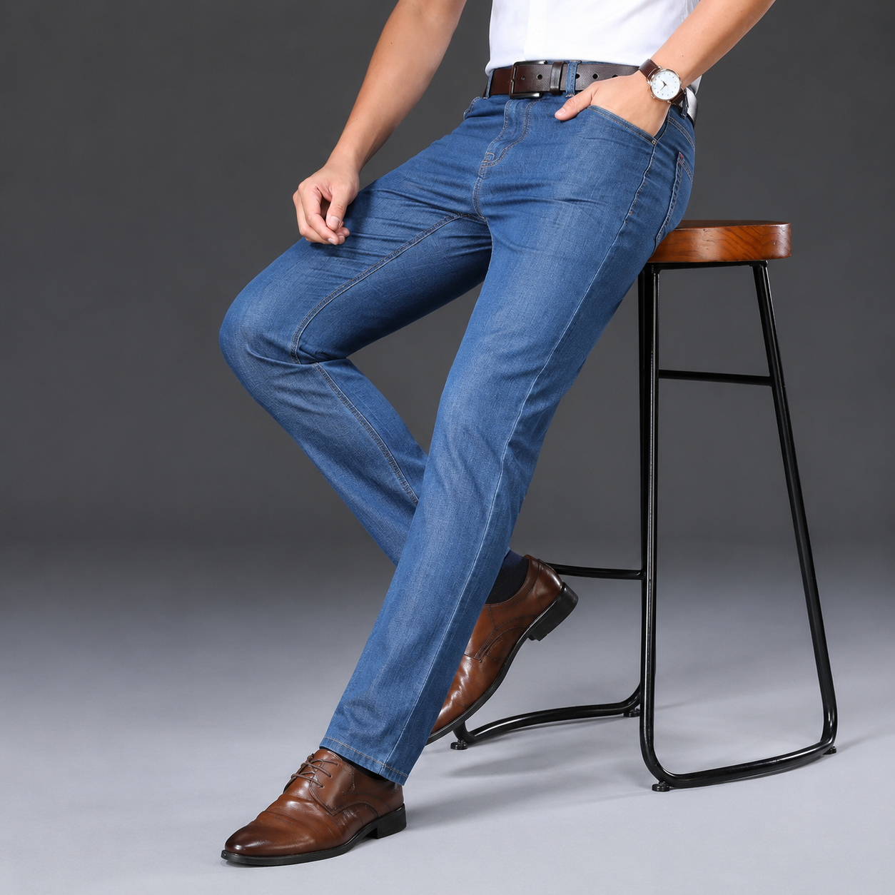 Men's Straight Leg Jeans | Zip Fly