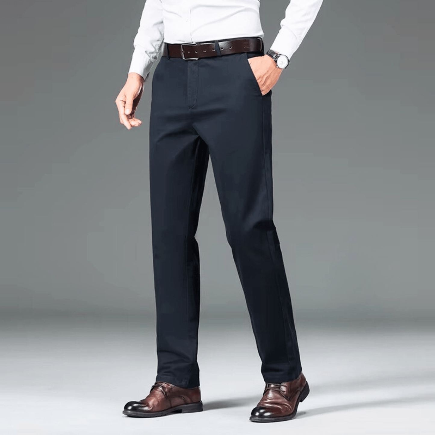 Men's Work Trousers | Button Closure