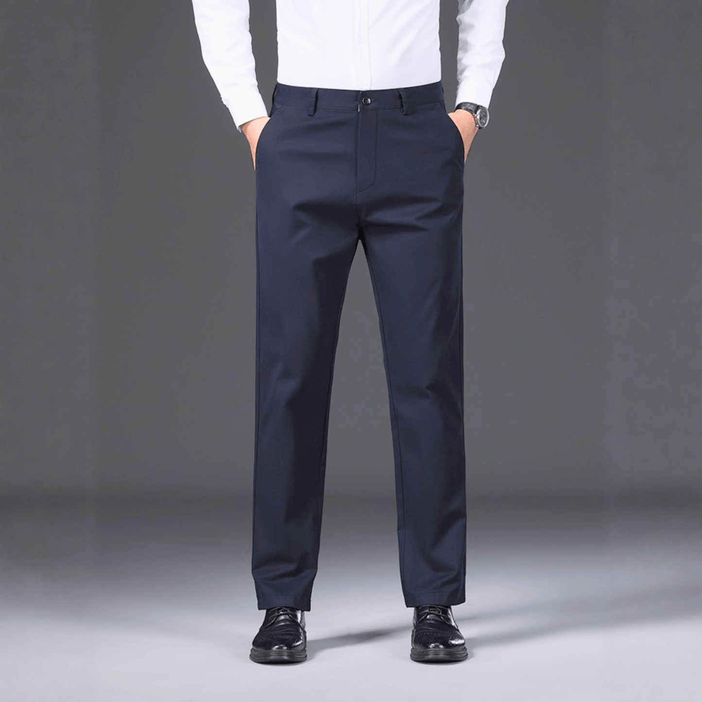 Men's Work Trousers | Button Closure