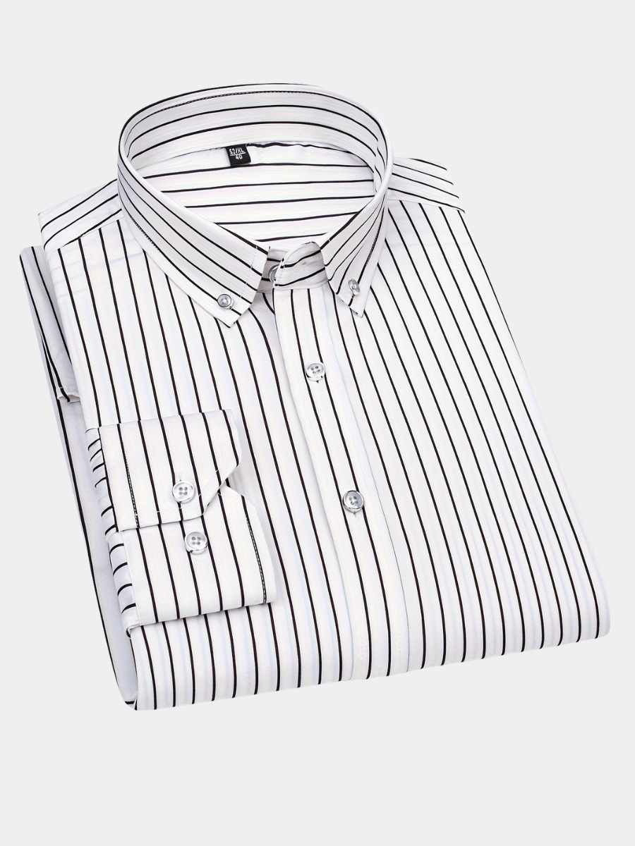 Men's Striped Button Down Shirt | Long Sleeve
