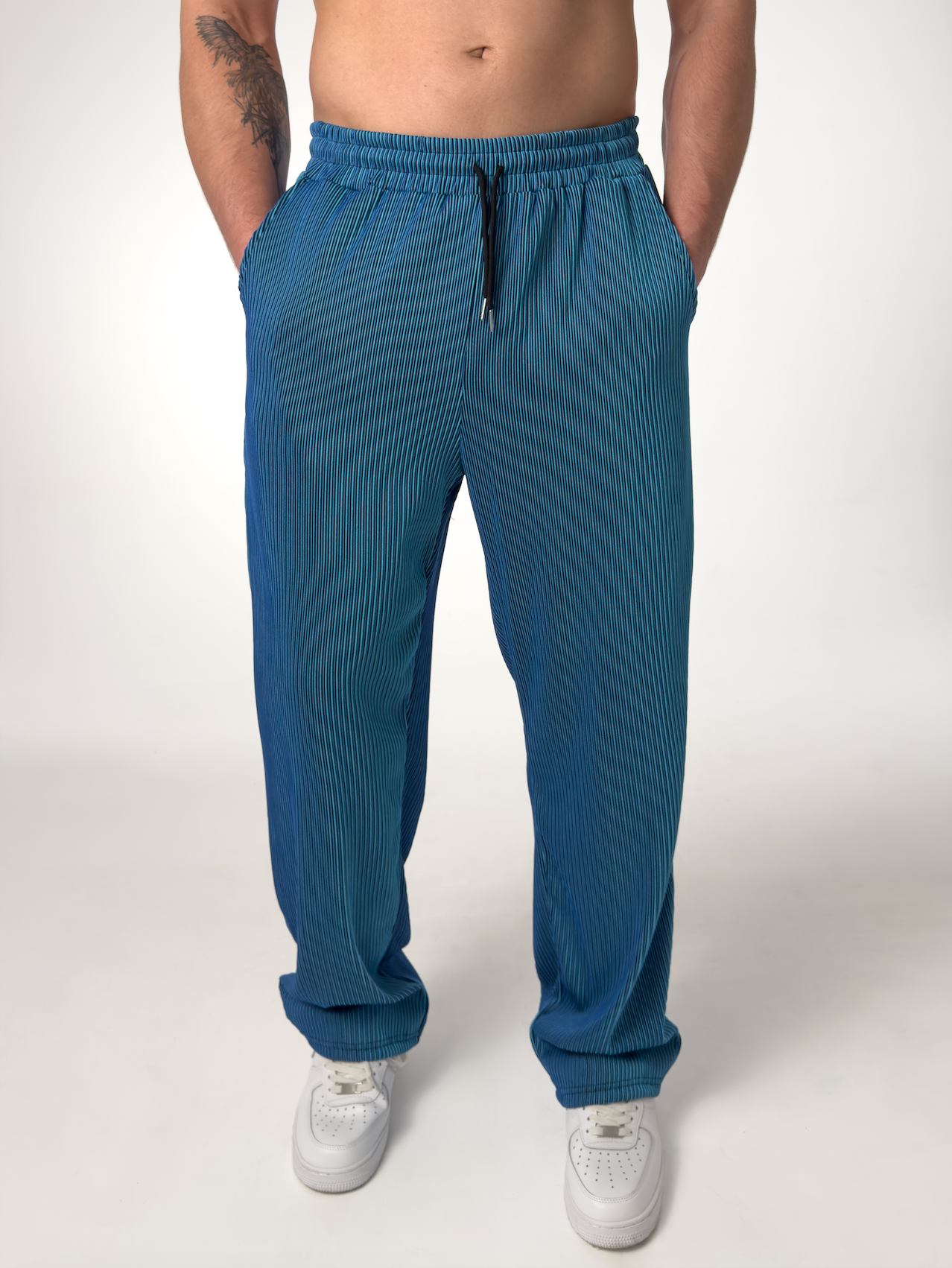 Men's Striped Trousers | Wide Leg