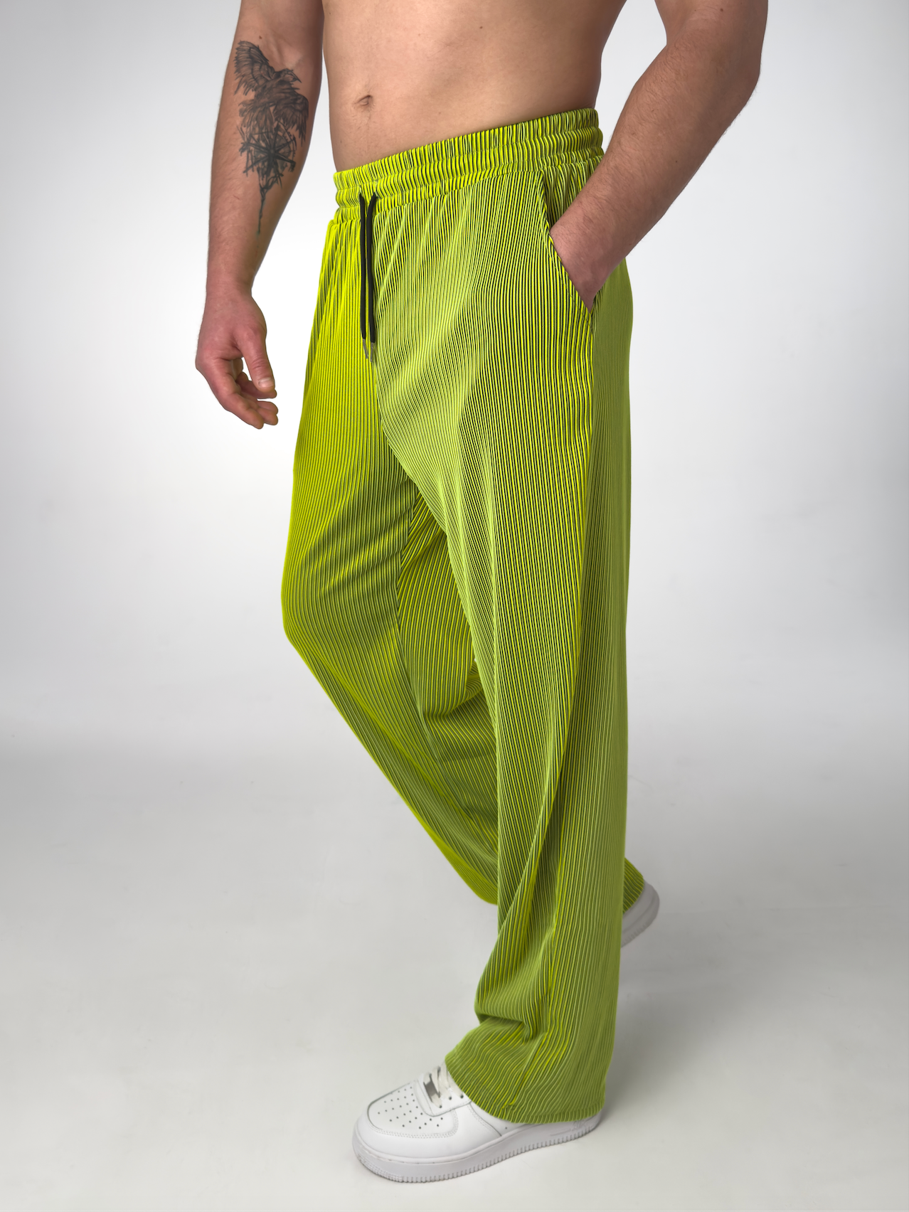 Men's Striped Trousers | Wide Leg