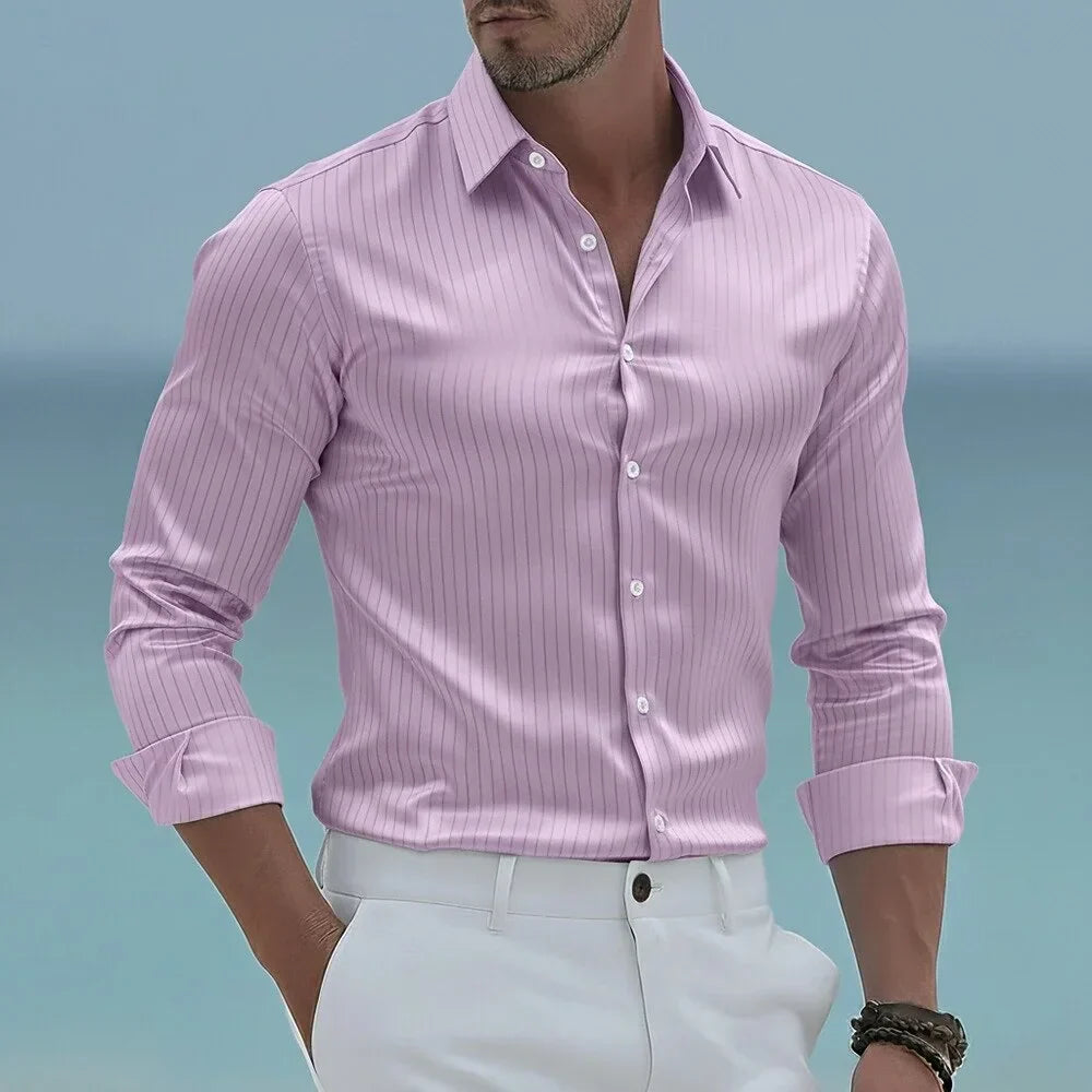 Men's Striped Shirt | Long Sleeve