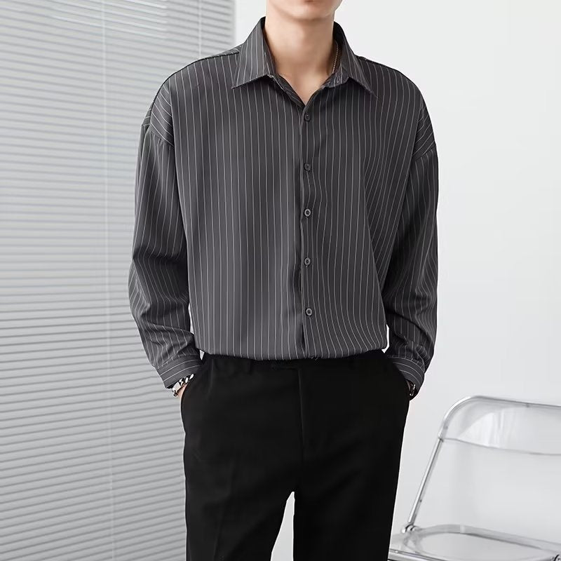 Men's Pinstripe Shirt | Long Sleeve