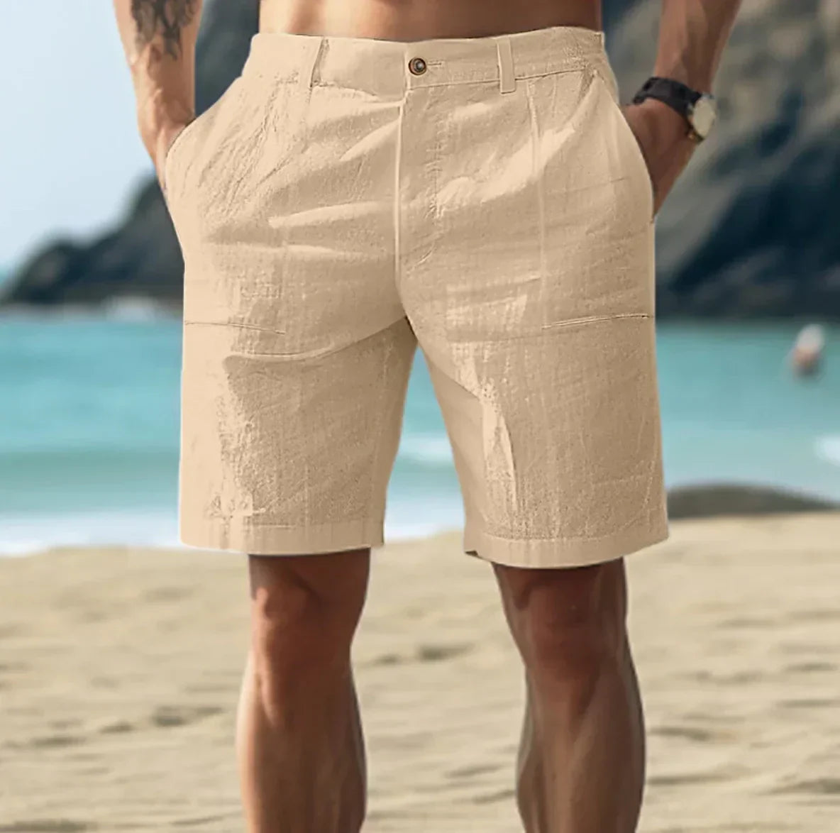 Men's Tailored Chino Shorts | Knee Length