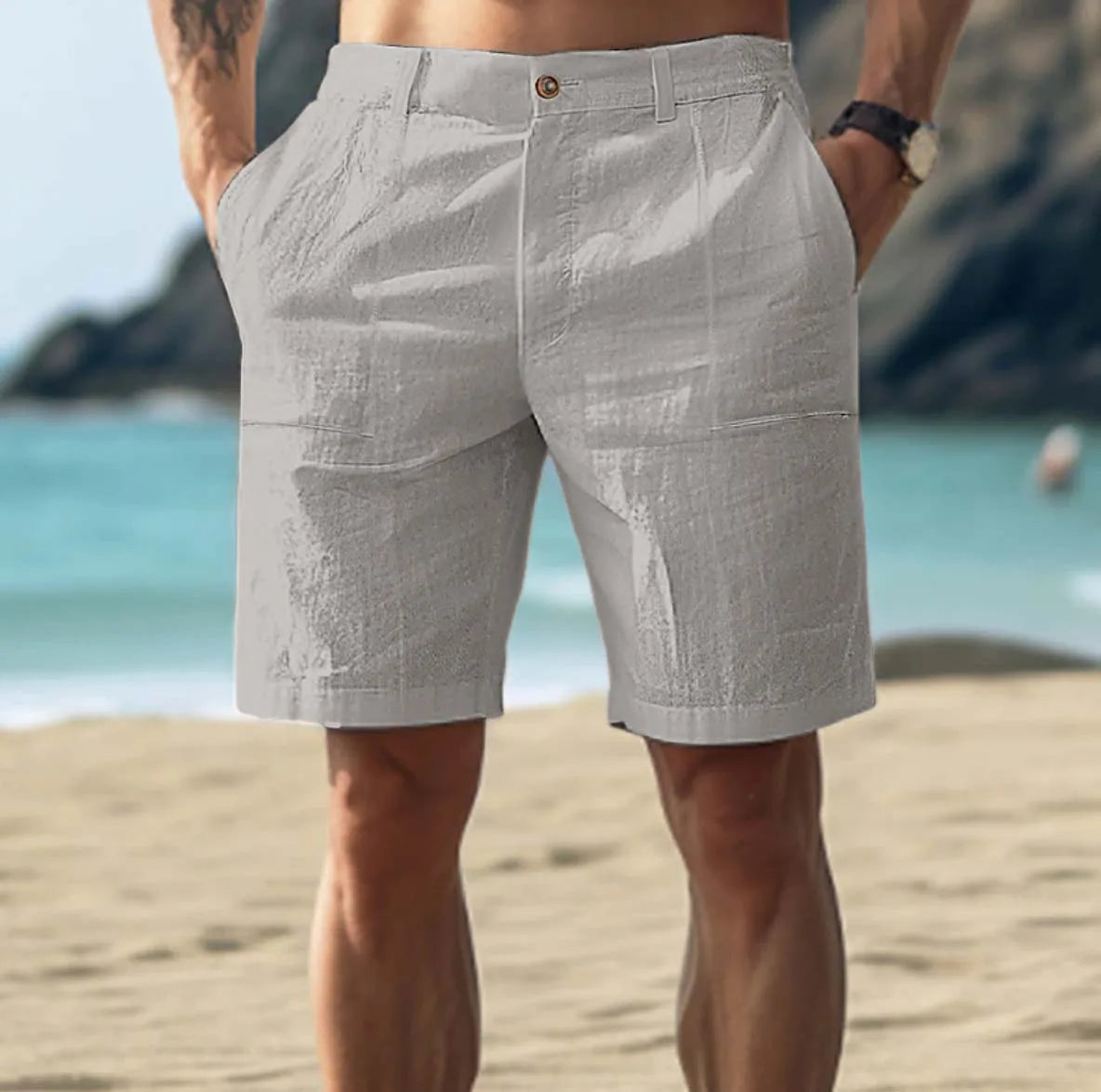 Men's Tailored Chino Shorts | Knee Length