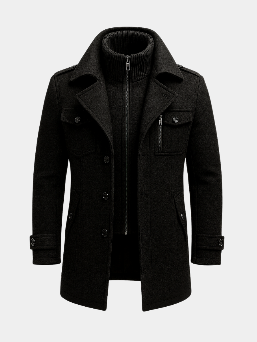Men's Pea Coat | Button Front