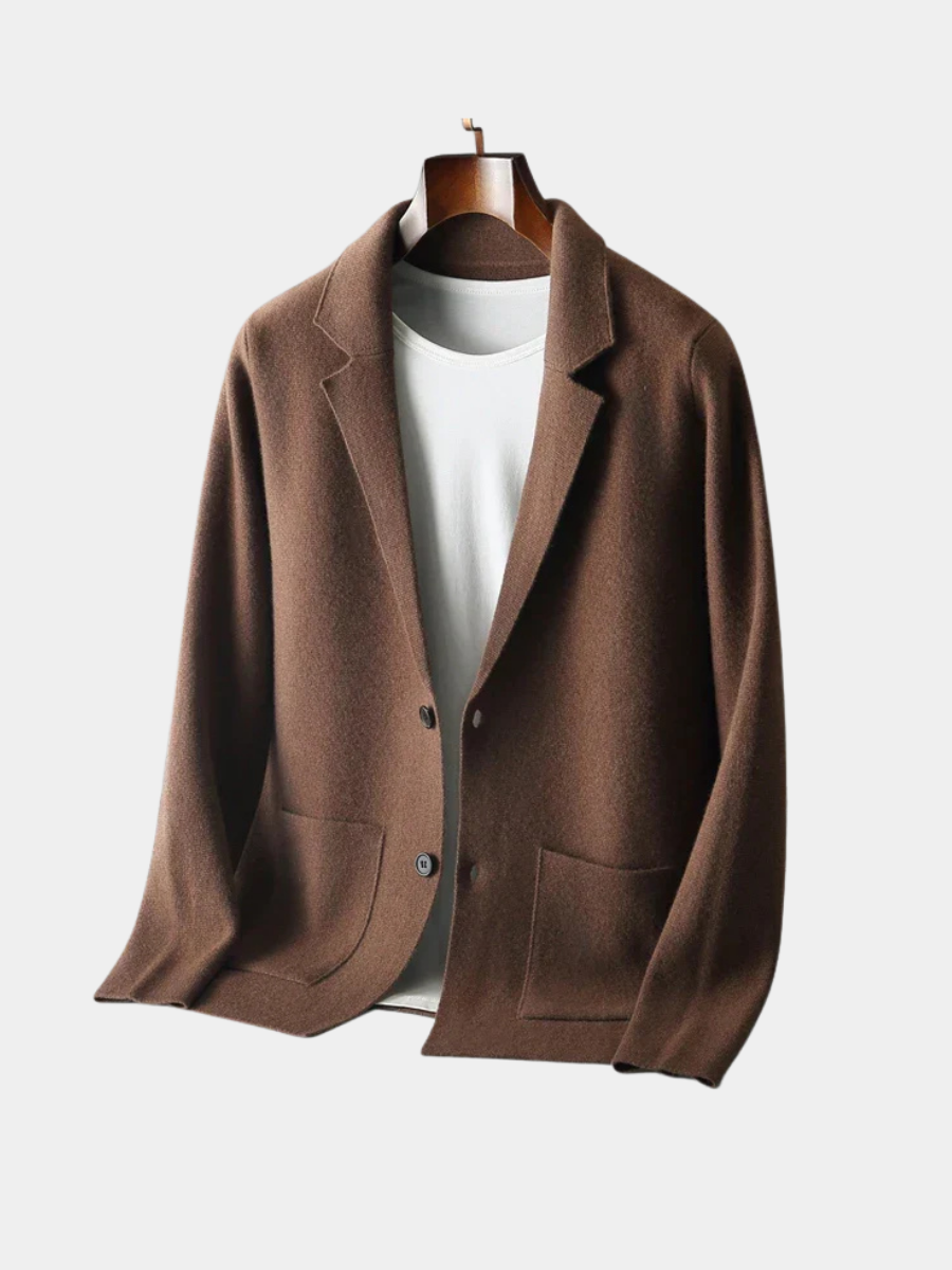Men's Knitted Blazer | Notch Lapel