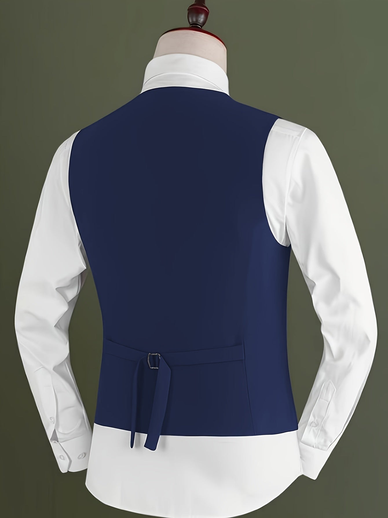 Men's V-Neck Waistcoat Suit | 5 Button
