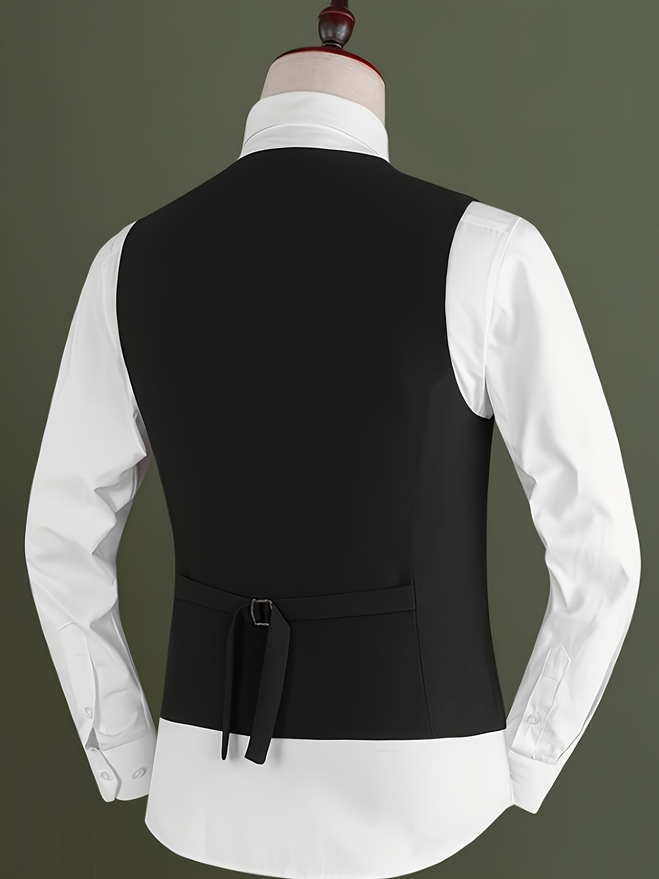 Men's V-Neck Waistcoat Suit | 5 Button