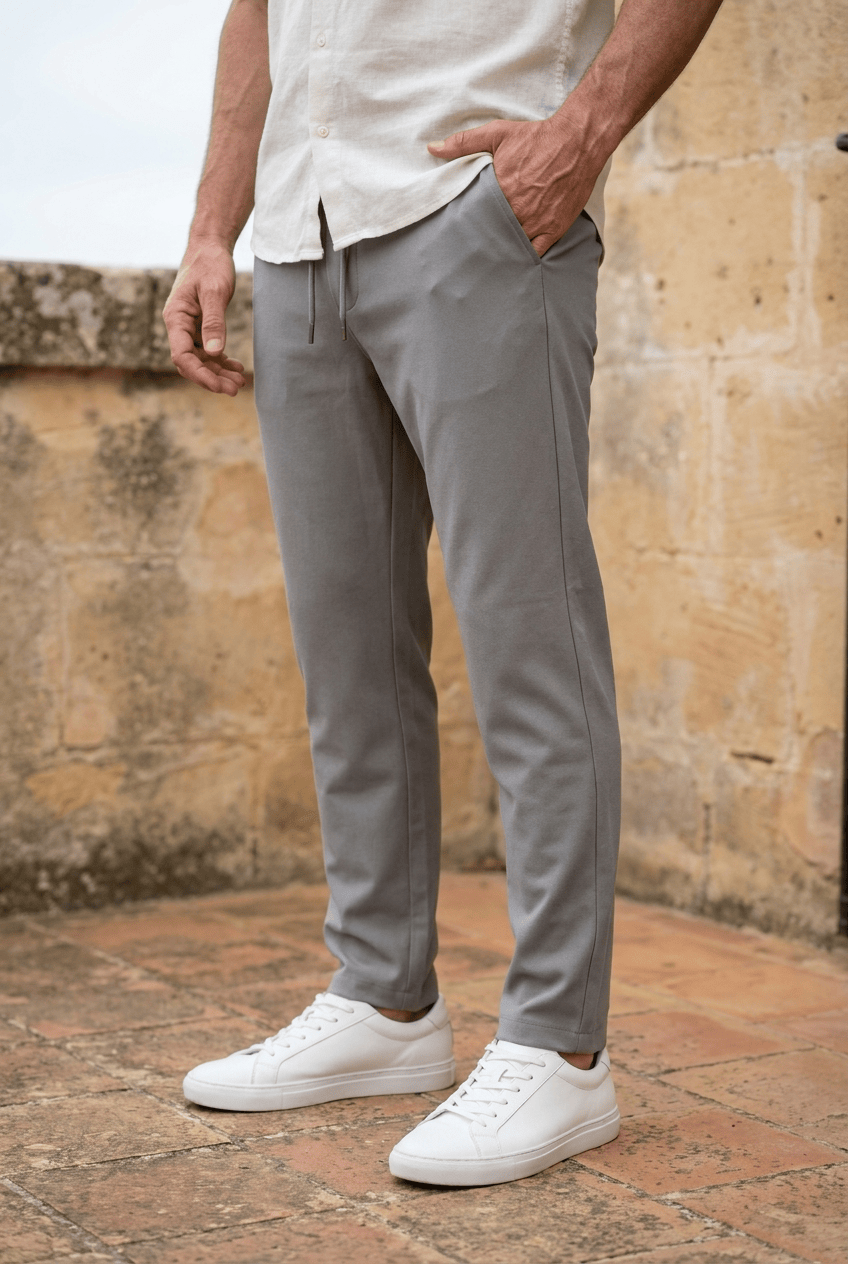 Men's Slim Drawstring Trousers | Waist