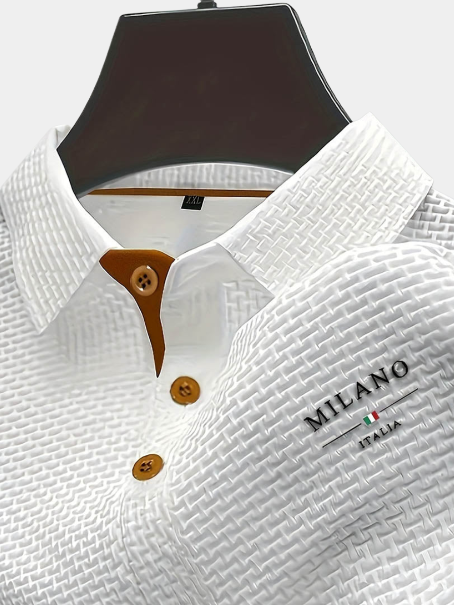 Men's Short Sleeve Collar Polo Shirt | Button