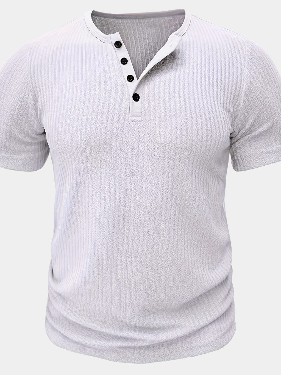 Men's Henley T-Shirt | Short Sleeve