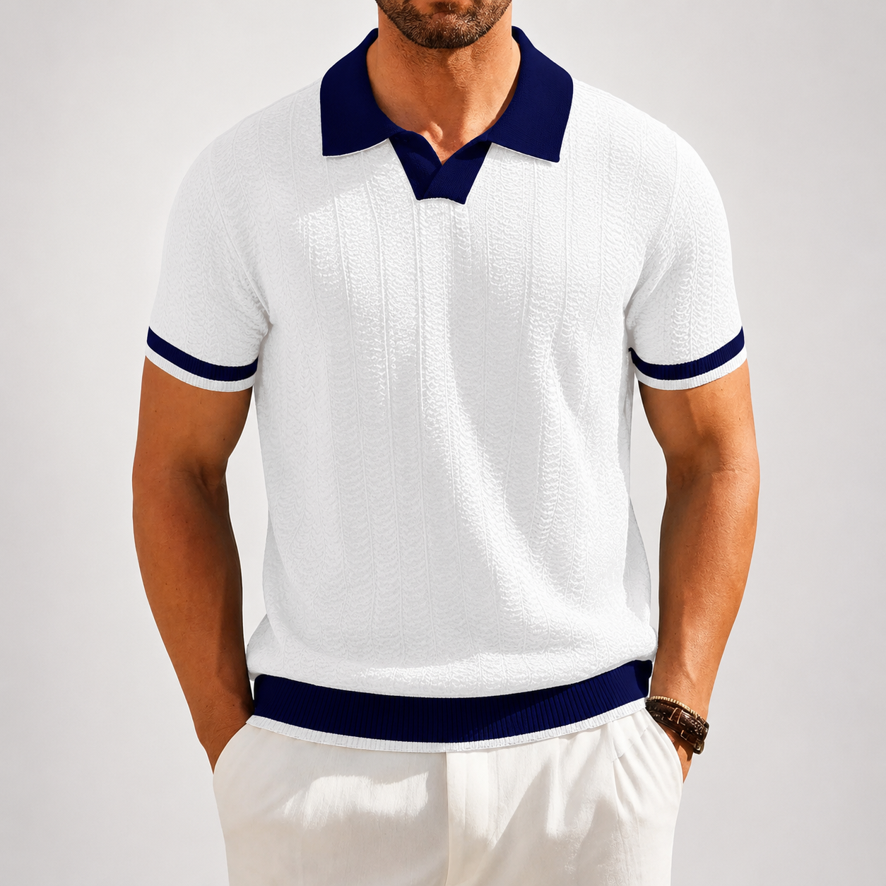 Men's Knitted Polo | Short Sleeve