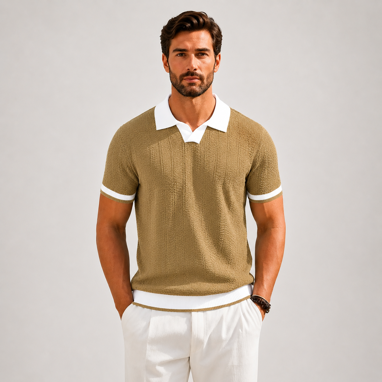 Men's Knitted Polo | Short Sleeve