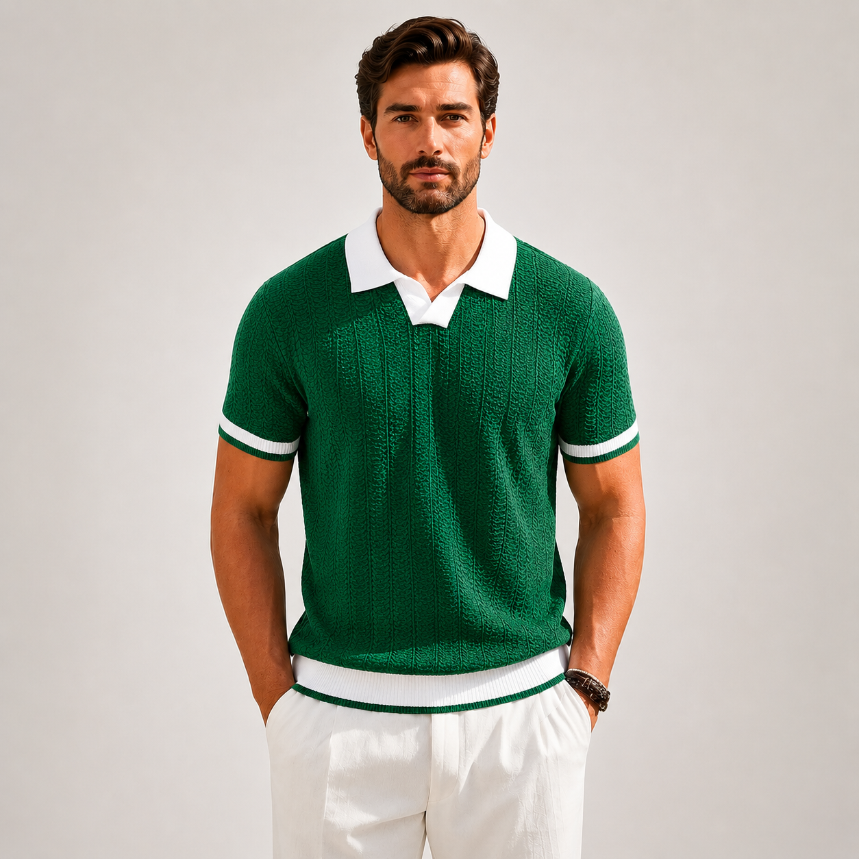 Men's Knitted Polo | Short Sleeve