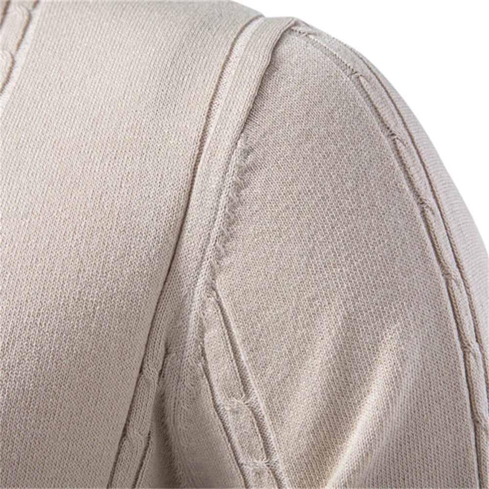 Men's Textured Knit Polo Shirt | Short Sleeve
