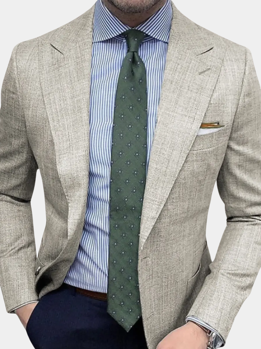 Men's Peak Lapel Blazer | Single Breasted