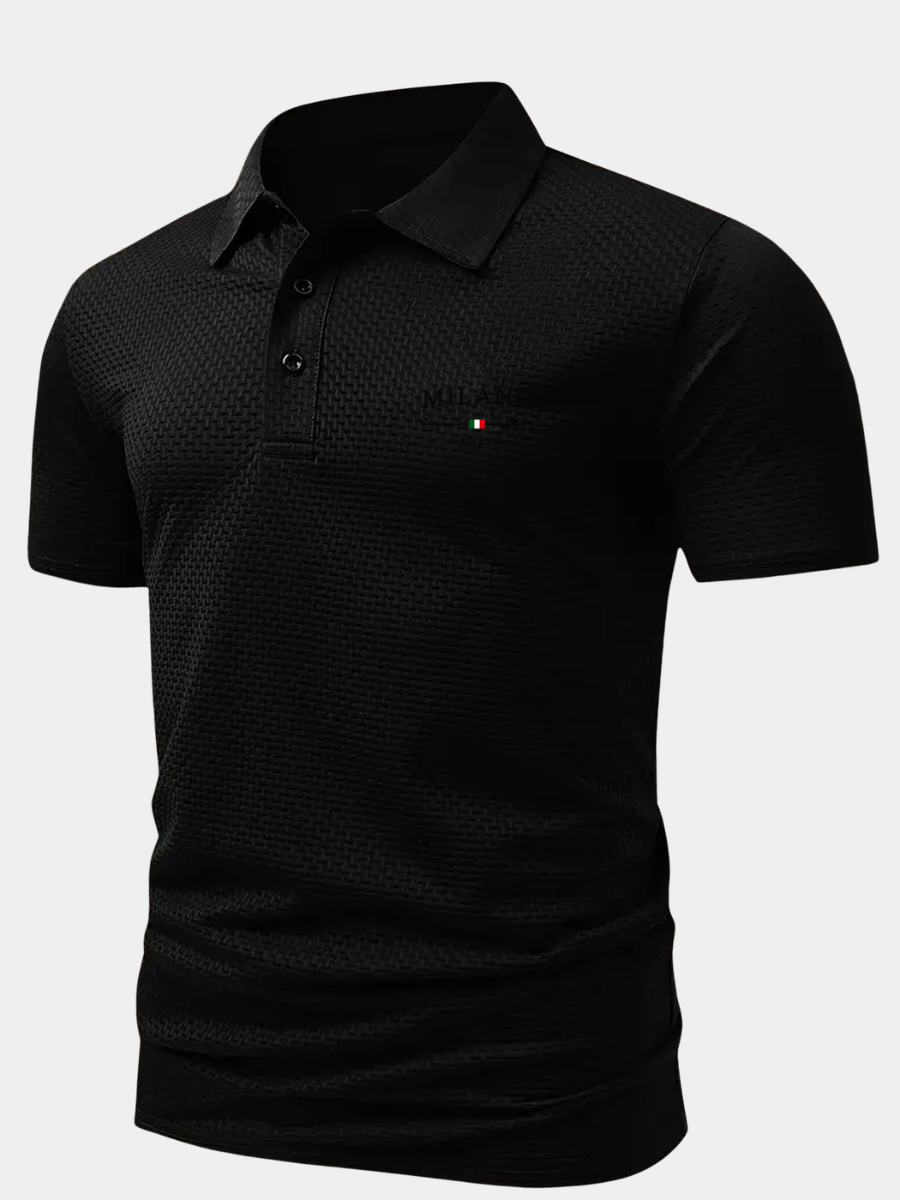 Men's Textured Polo | Short Sleeve