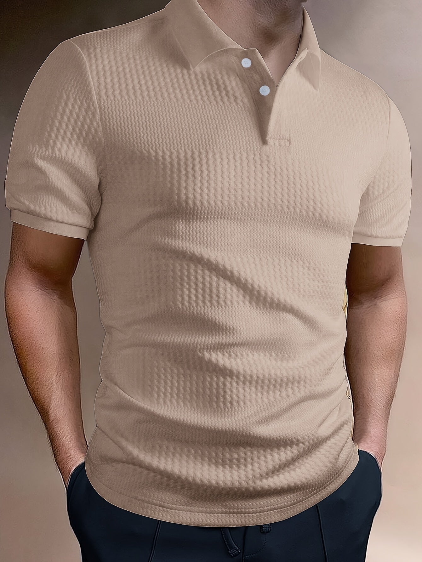 Men's Collar Polo Shirt | Two-Button