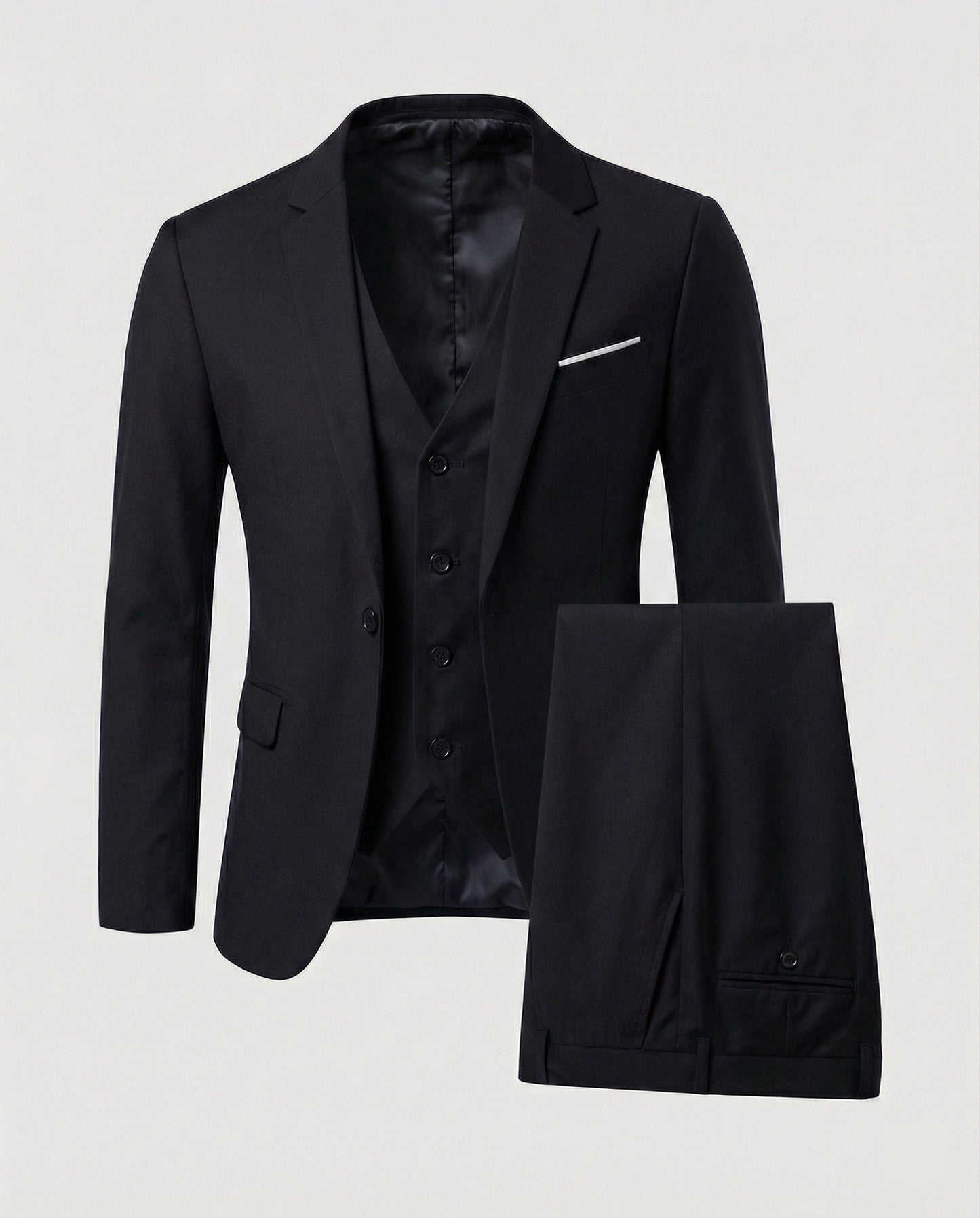 Men's Three Piece Slim Fit Suit | Notch Lapel