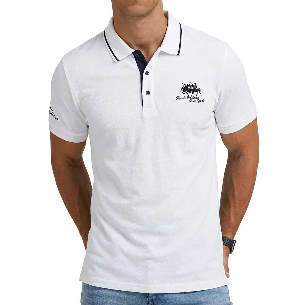 Men's Tipped Pique Polo Shirt | Short Sleeve