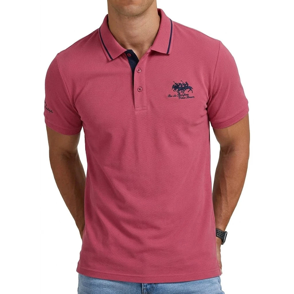 Men's Tipped Pique Polo Shirt | Short Sleeve