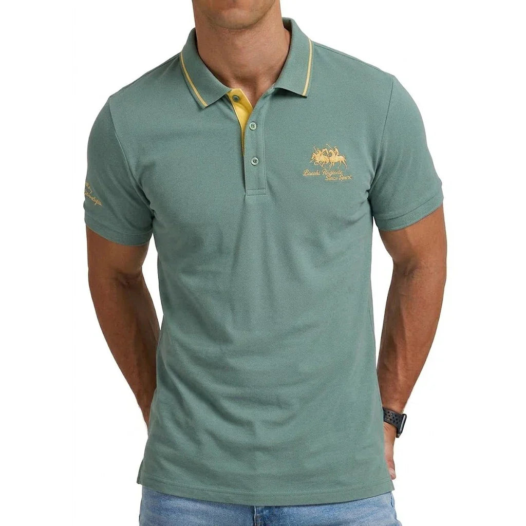 Men's Tipped Pique Polo Shirt | Short Sleeve