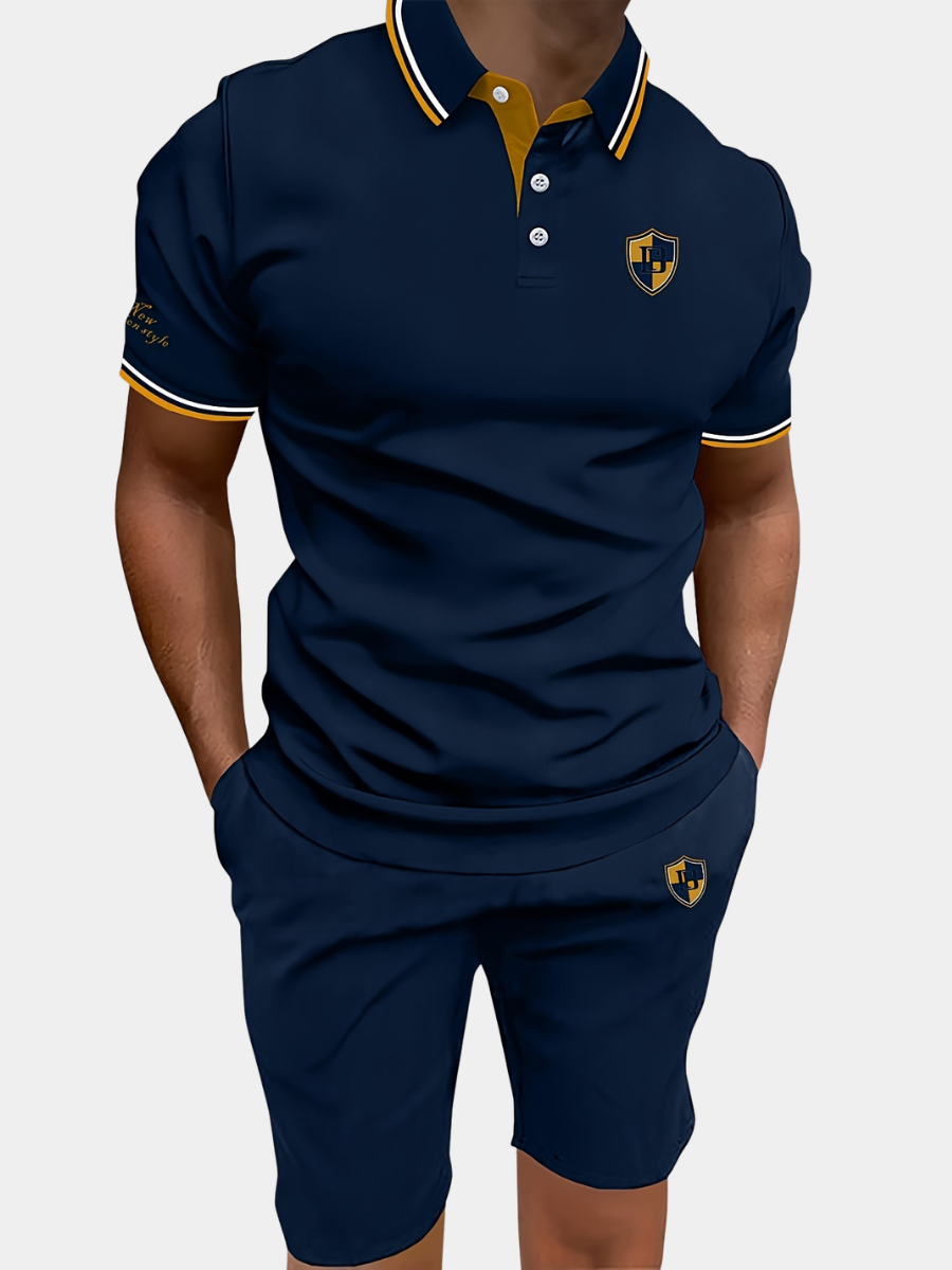 Men's Collar Polo Shirt | 3-Button