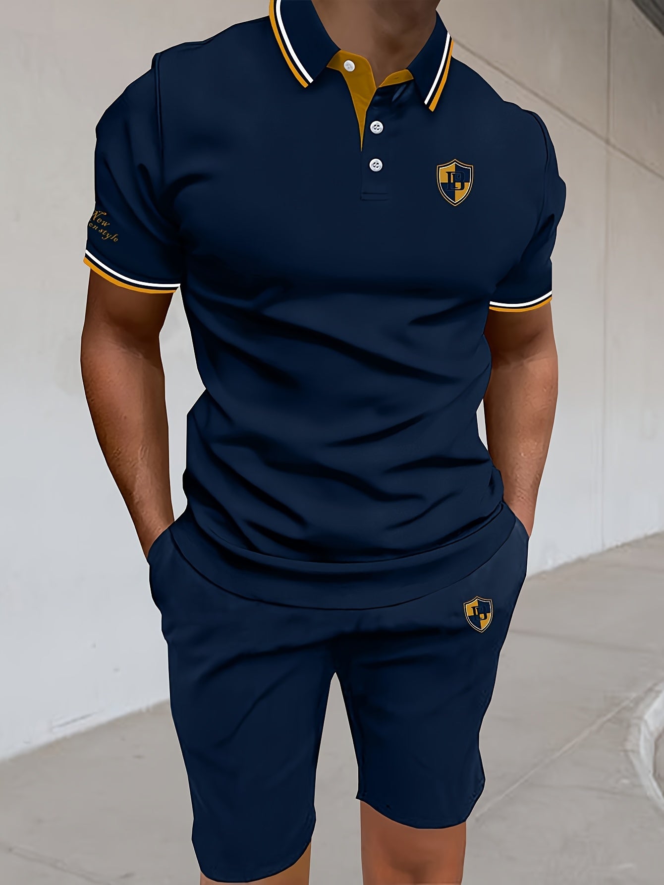 Men's Collar Polo Shirt | 3-Button