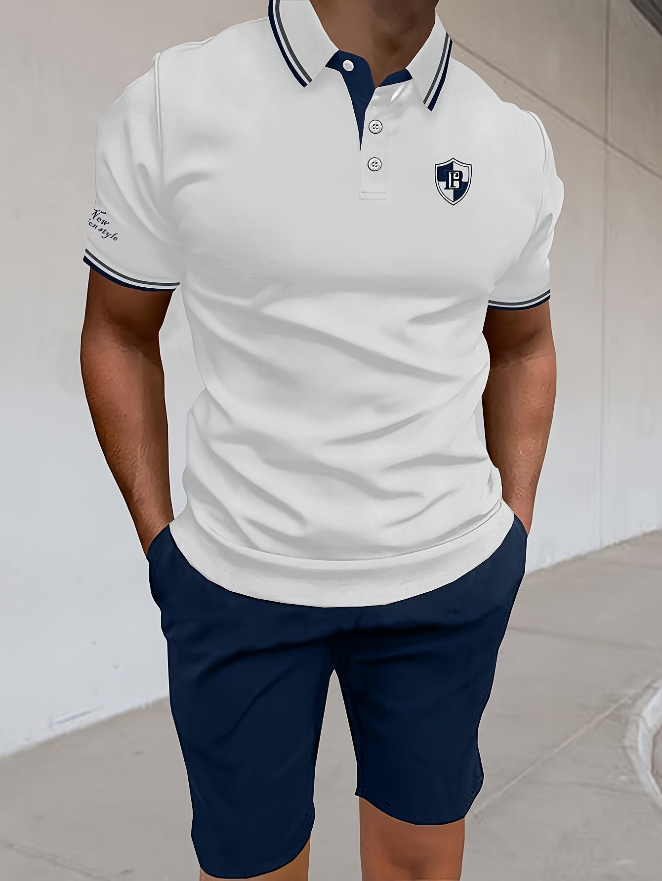 Men's Collar Polo Shirt | 3-Button