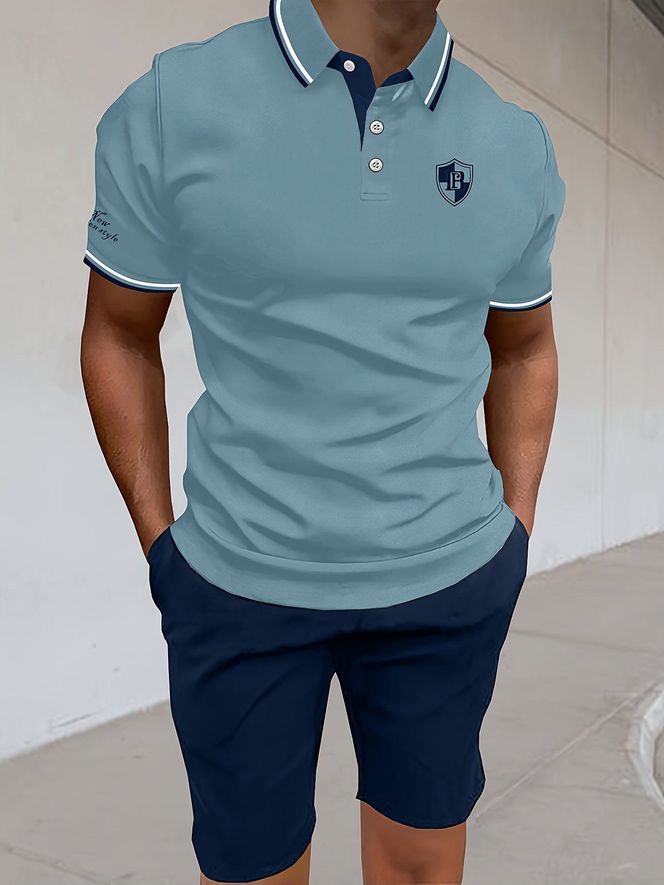Men's Collar Polo Shirt | 3-Button