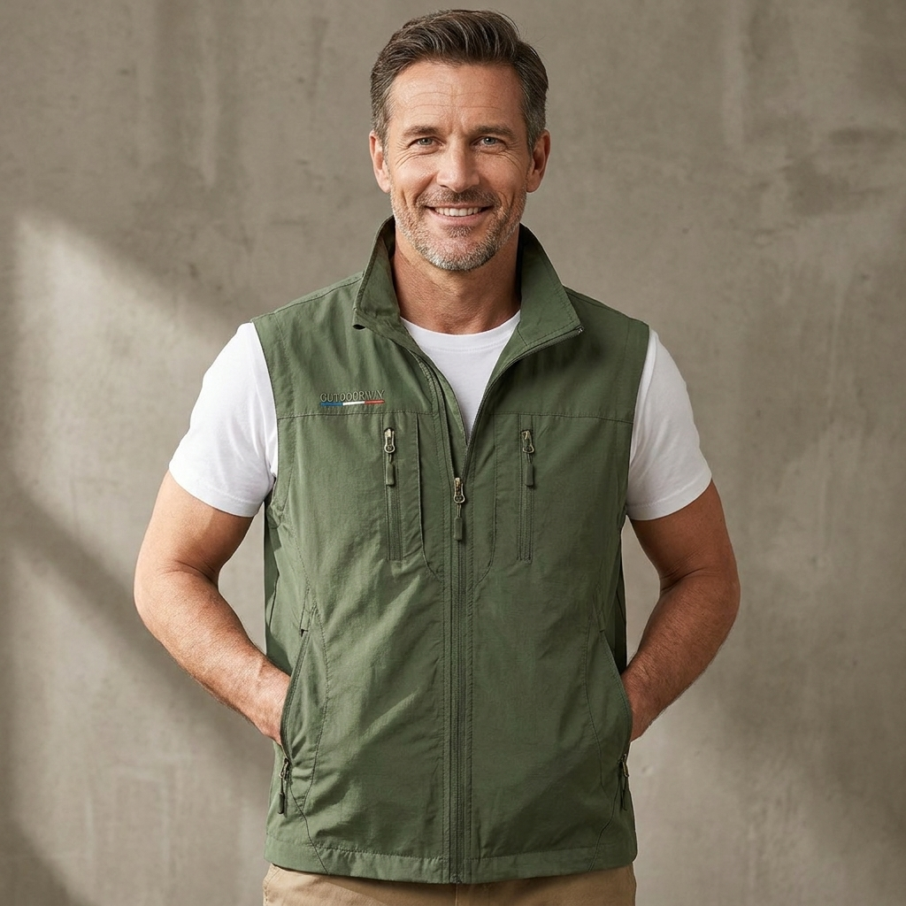 Men's Utility Cargo Gilet | Multi Pocket