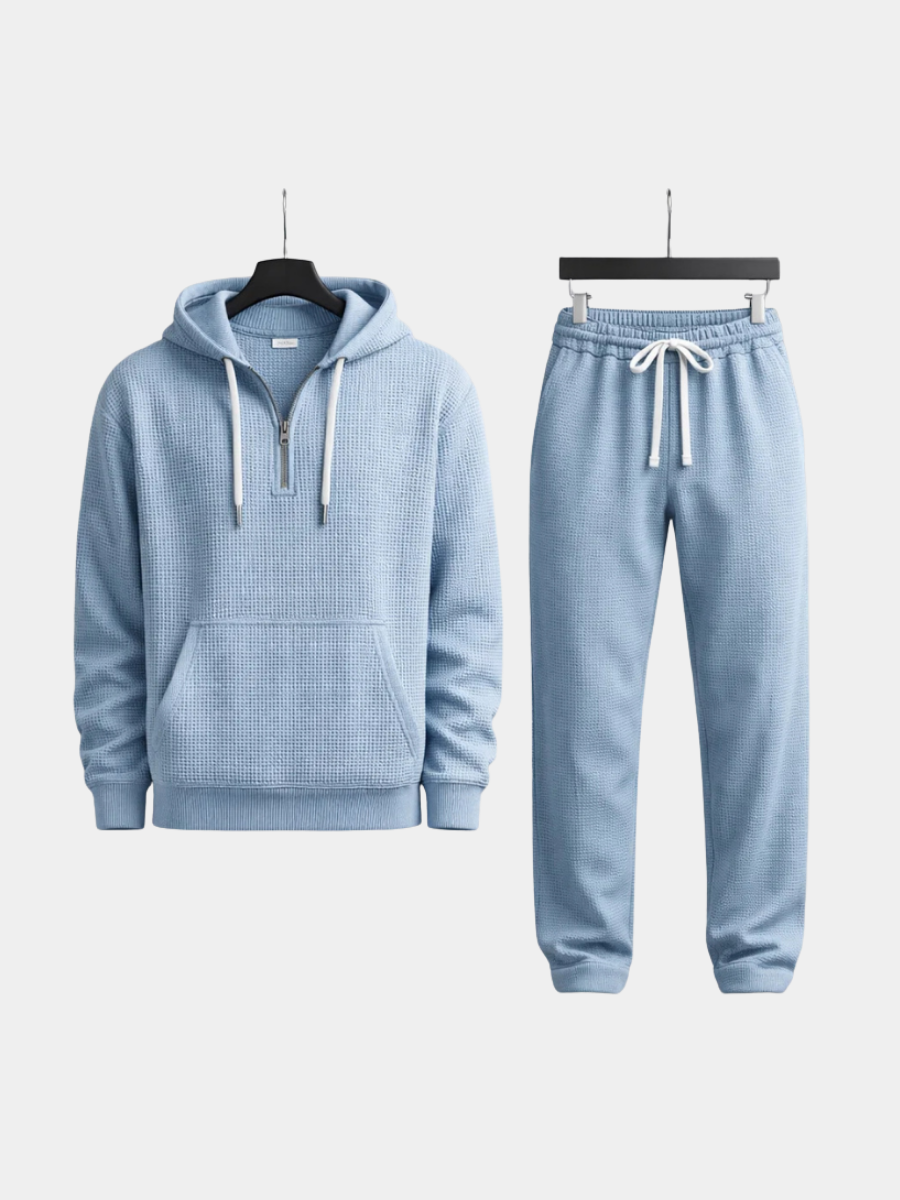 Men's Zip Up Hoodie | Ribbed Cuffs