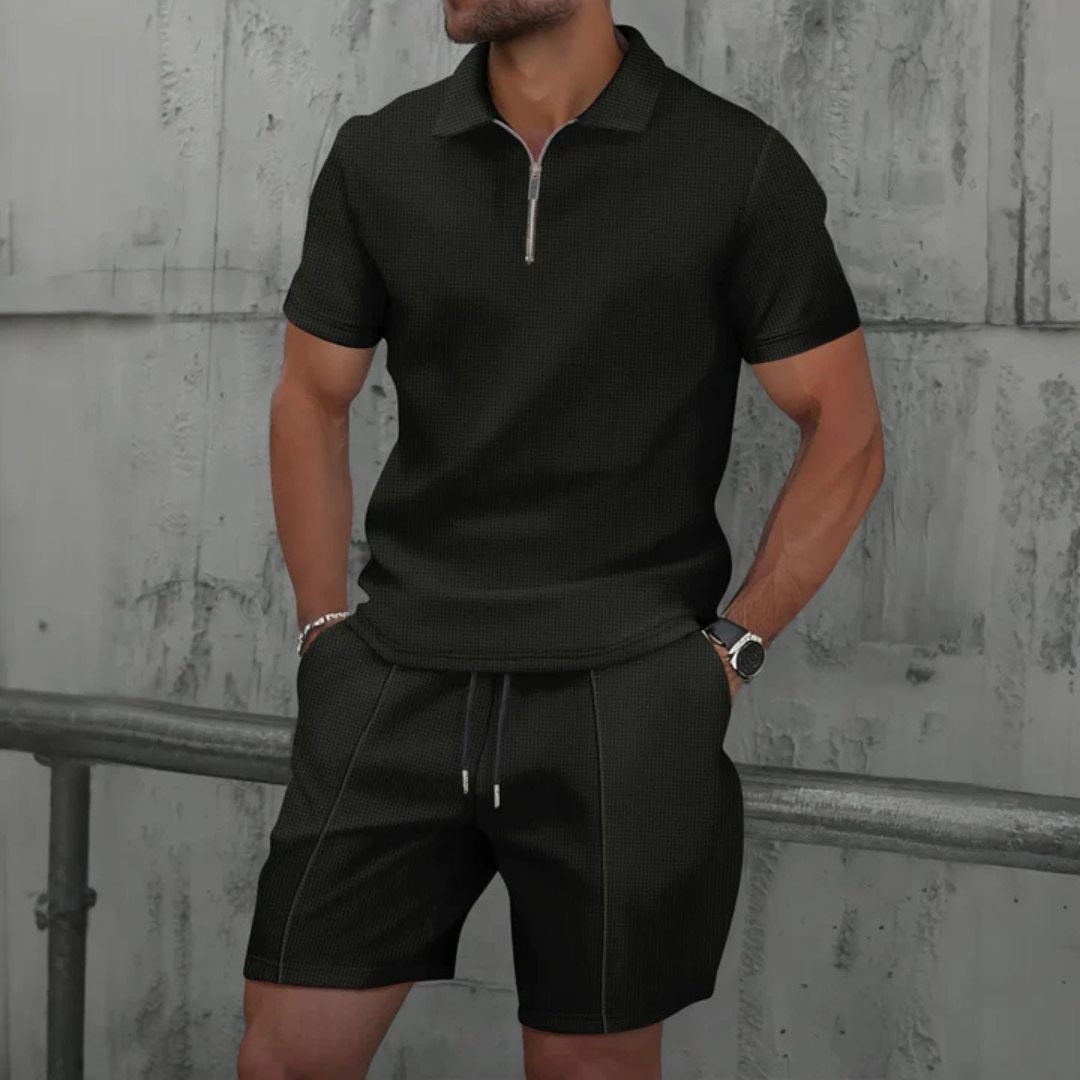 Men's Collar Polo Shirt | Half Zip